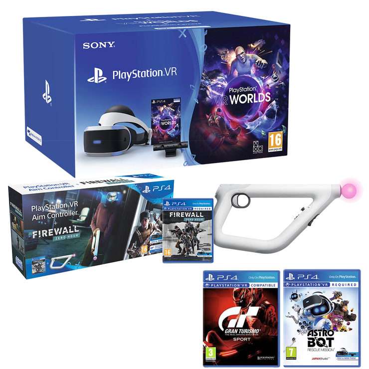 PlayStation VR Starter Pack Bundle +  VR Worlds + Astro Bot + Gran Turismo + Firewall Zero Hour with Aim Controller £214.99 @ Costco