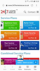 Boiler Breakdown Cover @ 24/7 Home Rescue - £4.32 per Month (with code)