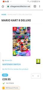 Mario kart 8 @ TheGameCollection £39.95 free delivery