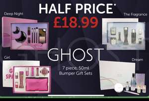 Ghost gift sets half price £18.99 SemiChem instore