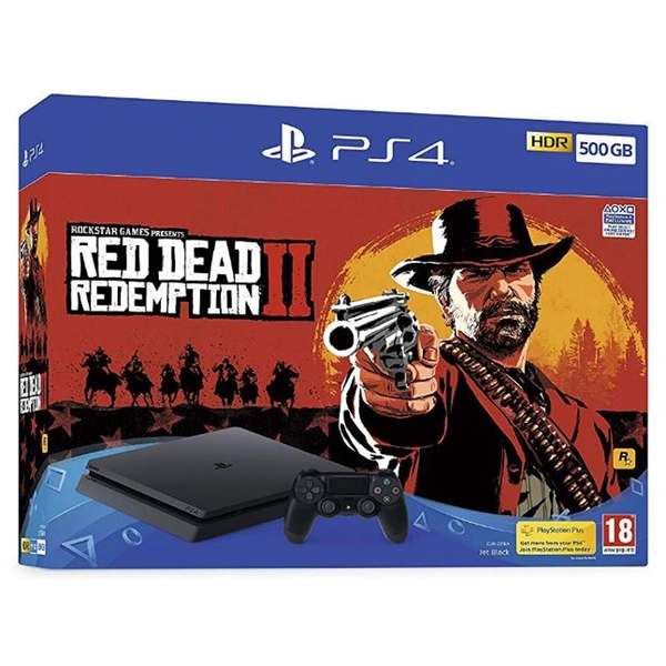 Deal on PlayStation 4 (500GB) Black Console with Red Dead Redemption 2 £219.99 @ 365 Games