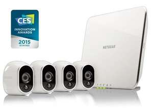 NETGEAR ARLO WIRE-FREE SECURITY SYSTEM WITH 4 HD CAMERAS (VMS3430) £339.99 Box.co.uk