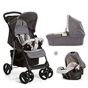 Hauck Shopper SLX Trio Set Lightweight Travel System, from Birth, Grey (Car Seat, Carrycot and Raincover) £119.90 @ Amazon