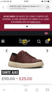 Dr Martens Dante Ajax shoes £25 + £3.95 delivery