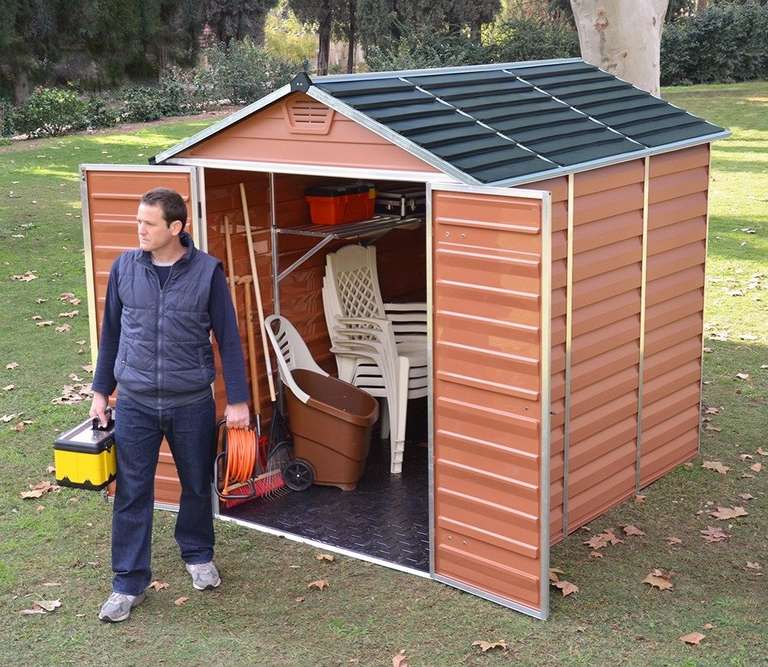 Palram Skylight Amber 6x8ft Polycarbonate Shed £398.99 delivered using 5% off everything code @ Garden Site (See OP for 6x10ft  Model)