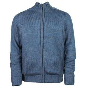 Saltrock - GAINSBOURG MEN'S KNITTED ZIP JUMPER Blue/Brown for £11.25 + delivery (free delivery over £30) @ Saltrock)