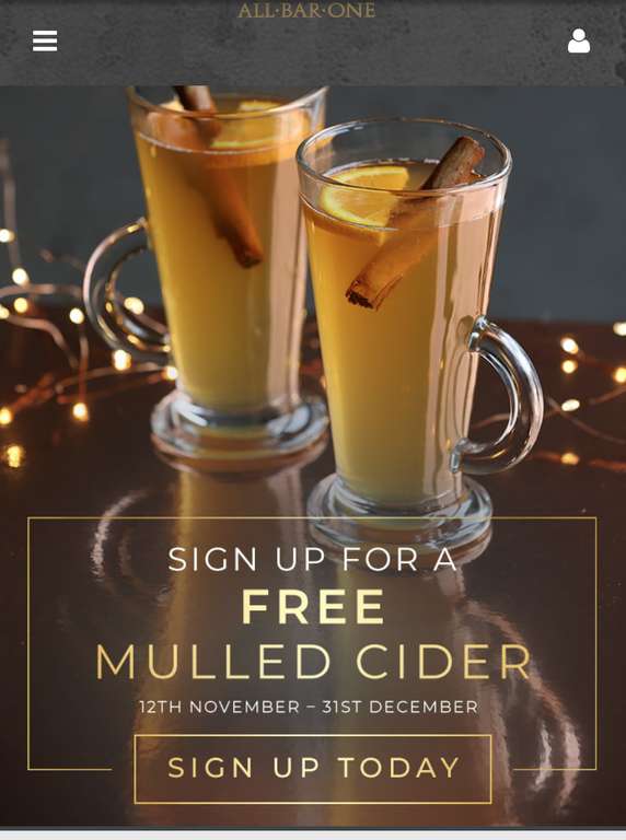 Free Mulled Cider @ All Bar One