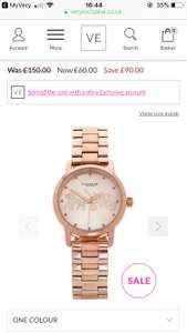 Ladies rose gold Coach watch reduced from £150 to £60 at Very exclusive