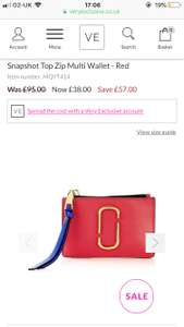 Marc Jacobs ladies wallet, great stocking filler. Reduced from £95 to £38 at Very exclusive