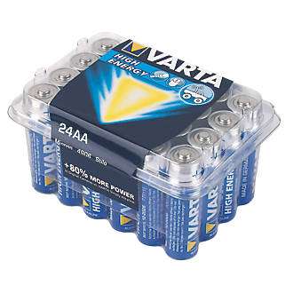 24 x AAA or AA Varta Batteries £7.49 at Screwfix - They really are great batteries :-)
