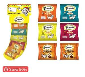 DREAMIES Christmas Stocking Cat Treats - £2.41 + £2.99 Delivery @ Monster Pet Supplies