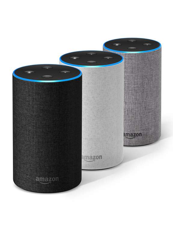 Amazon Echo (2nd Gen) Heather Grey / Charcoal / Sand £54.99 Free delivery @ Currys & Argos (Free C&C)