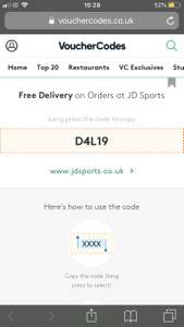 Free delivery on all orders with JD!