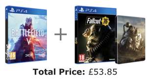 Battlefield 5 + Fallout 76 & Steelbook Case (PS4/Xbox one) £53.85 @ShopTo
