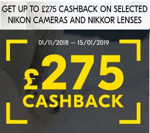 Get Cash back up to £275 if you have bought Selected Nikon product after 1st Nov' 18  (All Details in OP)@ NikonPromotions