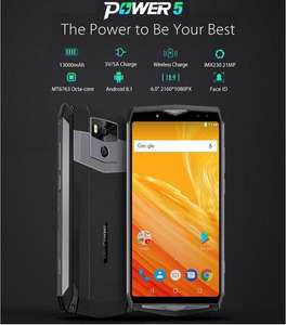 Ulefone Power 5 MTK6763 Android 8.1 13,000mAh 6" FHD+ 6Gb/64Gb 21/5MP £201.99 @ Gearbest