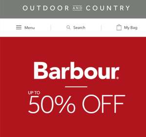Barbour Up To 50% OFF Sale online and in-store