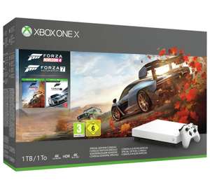 Xbox One X White 1TB Console & Forza 7 and Horizon 4 Special Edition Bundle with add to offer: FREE Red Dead Redemption 2 £399.99 @ Argos