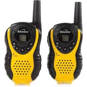 Binatone Latitude 100 Black/Yellow Twin Pack Walkie Talkie with up to 3 km Range at Amazon for £18.99 Prime / £22.98 non Prime