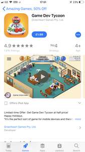Game Development Tycoon (ios only) - £1.99 @ iTunes