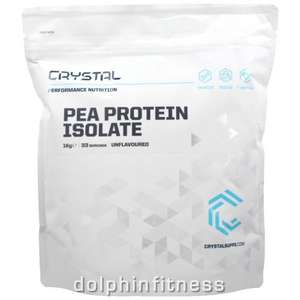 Crystal Pea Protein Isolate (2.5 kg) Suitable for Vegans + Free Delivery at Dolphin Fitness £16.95