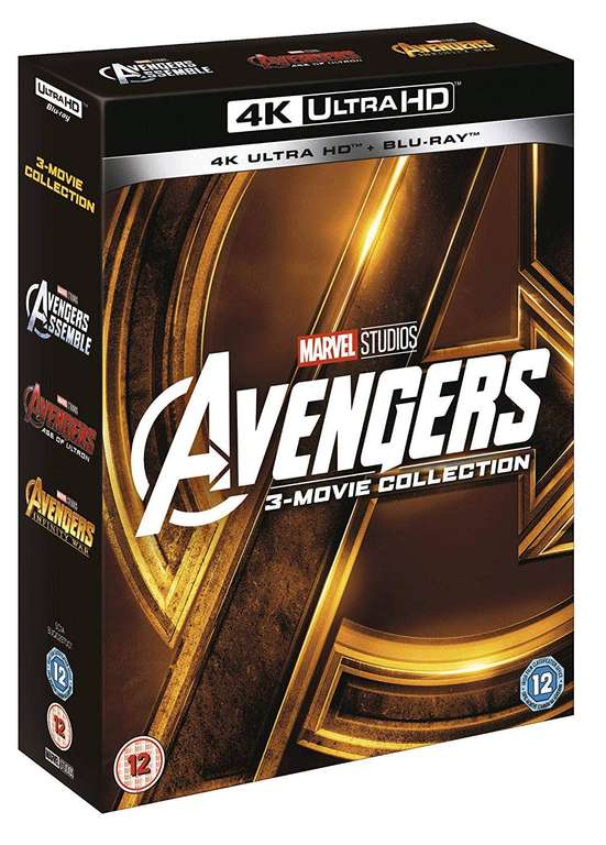 Avengers: 3-movie Collection (4K with Blu-ray) [UHD] - £22.49 delivered @ Zoom