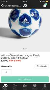 Adidas Champions League Football Size 5 at  £8 delivered JD sports
