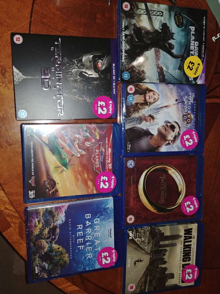 Quality Blu-ray's including 3D £2 in store at Poundland