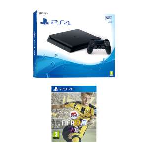 PS4 500GB Slim Console & FIFA 17 Game at Bargain Crazy for £183.99