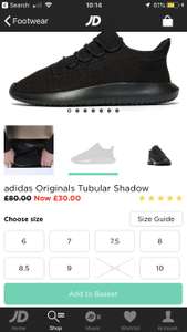Adidas Tublar mens black trainers many sizes available £30 @ JD sports
