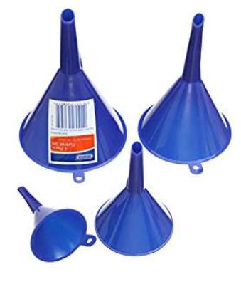 Draper 43853 4-Piece Funnel Set £2.18 & Free Delivery in the UK on orders over £20 @ Amazon - Add on item