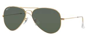 Ray-Ban Aviator 3025 Sunglasses Gold/Green Now Only £68.85 (£71.80 Delivered) @ Fashion Eyewear