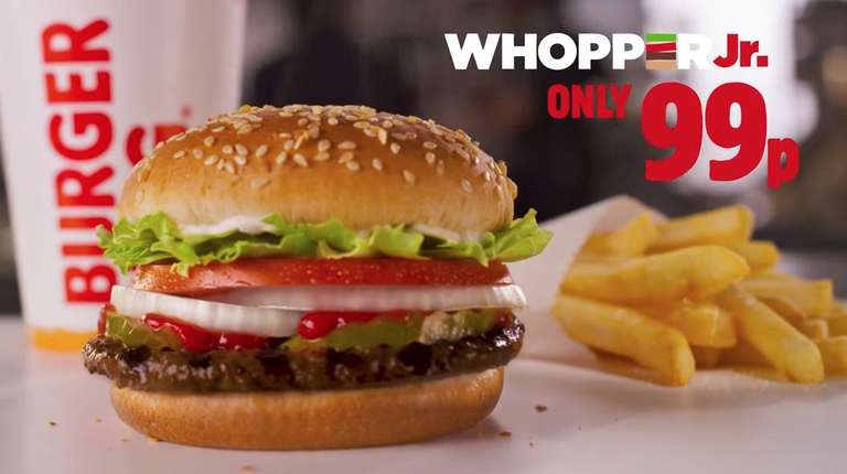 Whopper Jr 99p @ Burger King