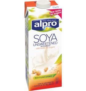 Soya milk alpro uht 1 litre £1.00 co-op instore - 80p with snap & save topcashback