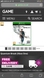 Quantum Break Xbox One £4.99 @ Game