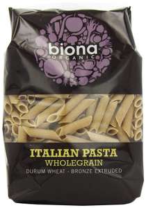 Biona Organic Wheat Pasta Wholegrain Penne -Bronze Extruded 500g (Pack of 12)  £8.73 (Prime) £13.52 (Non Prime) Amazon