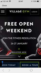 Village Hotel gym open weekend- FREE gym/pool/classes + FREE 10 mins massage +40% off food/ 2 for 1 Sunday roast