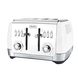 Breville Strata 4 Slice Toaster, white - £33.68 delivered with code @ Breville