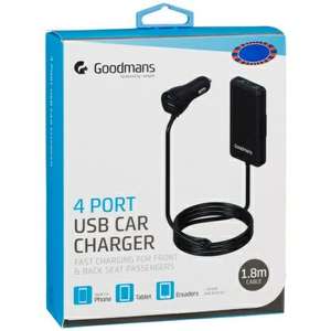 Goodmans 4 Port Passenger Charger reduced to £1 in B and M