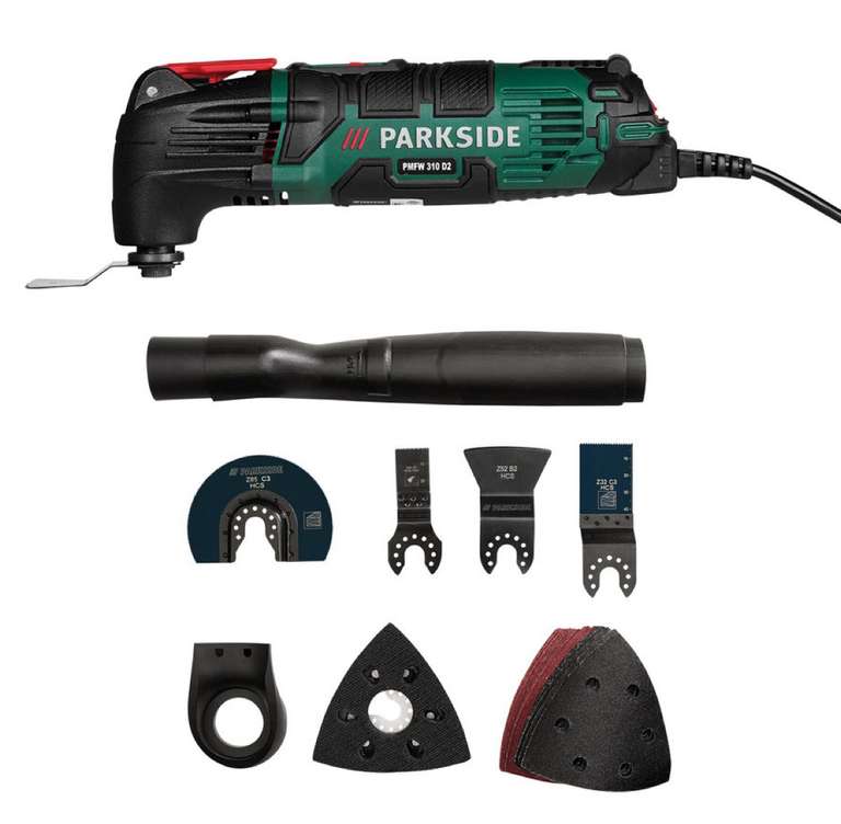 Parkside 310W Multi-Tool with Accessories ( 3 Year Warranty ) £24.99 @ Lidl