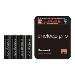 Panasonic Eneloop Pro AA 2500mAh Rechargeable Batteries- 4 Pack with Storage Case £11.99 @ 7DayShop