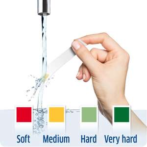 Free water hardness test strip from Brita