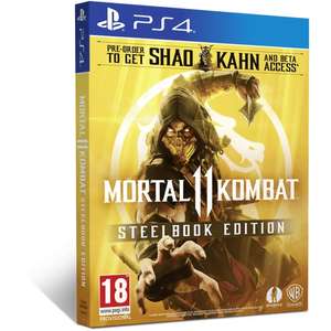 Mortal Kombat XI with steelbook for ps4 - £52.99 @ GAME