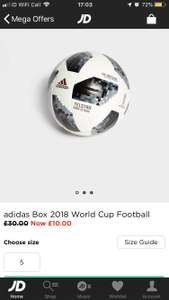 World Cup Football Top Replique £10 at JD