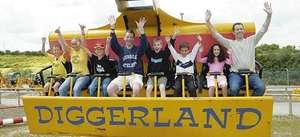 £11.98 instead of £23.95 per person when booked in advance for 16th - 24th February half term at Devon, Kent, Durham & Yorkshire Diggerland