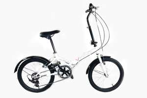 Viking Citifold Unisex 20" Wheel 6 Speed Folding Bicycle White - B grade £109.95 Parkers of Bolton
