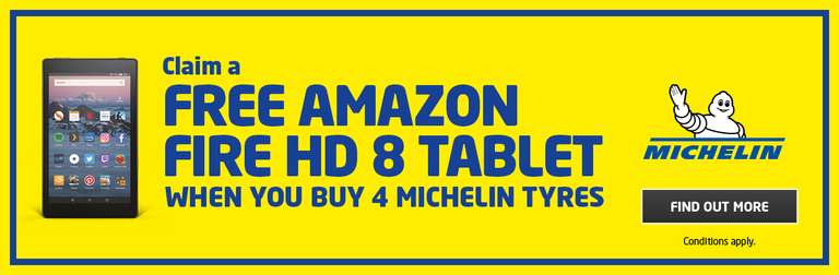Michelin Pilot Sport 4 225/40R18 92Y x4 + Free Amazon Fire 8 HD tablet at ATS Euromaster £332.96