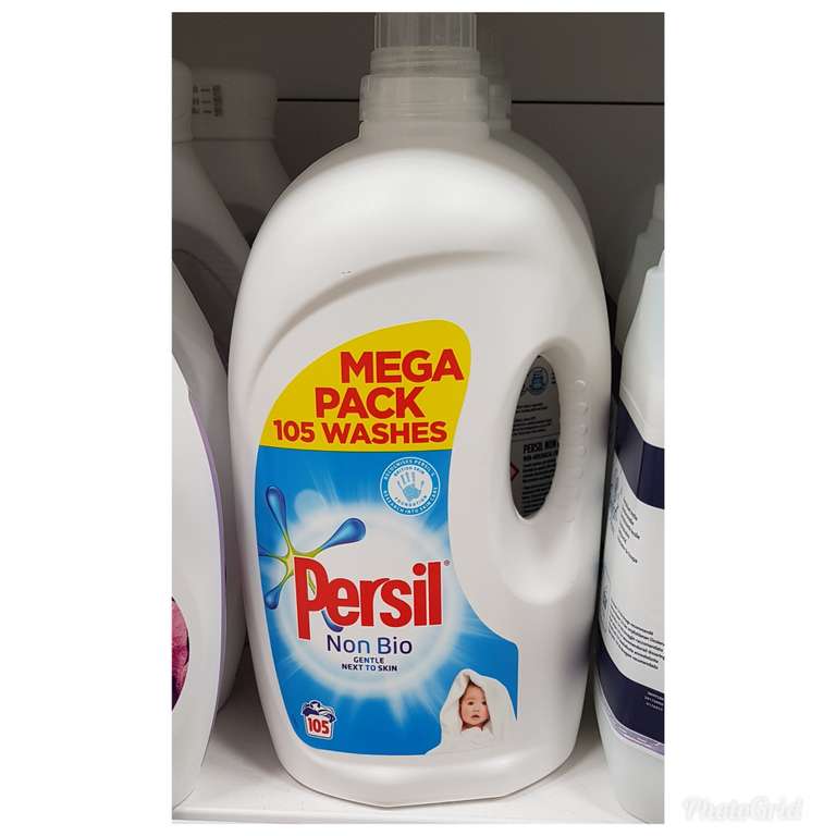 Persil non-bio liquid 105 washes £9.79 instore Home Bargains