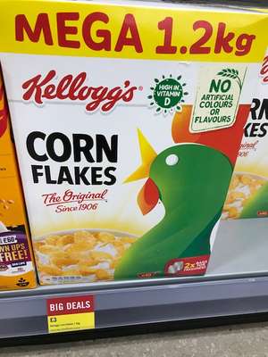 Kellogg’s Cornflakes 1.2kg Food Warehouse £3