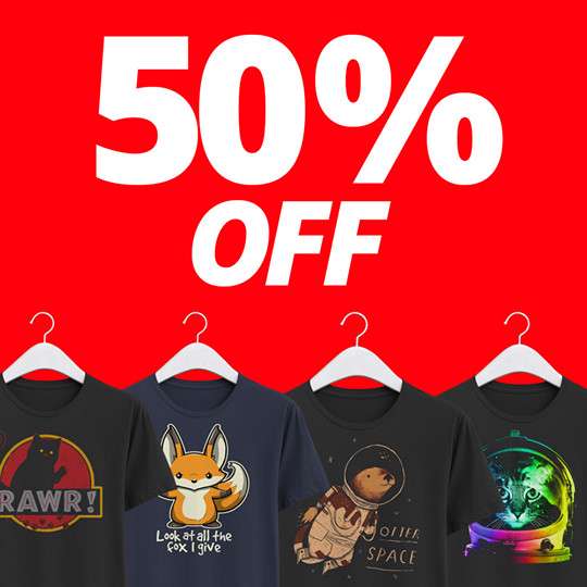 50% Off T-Shirts at Qwertee - 24 hours only - From £6